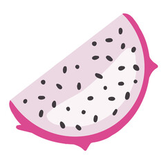 dragon fruit half