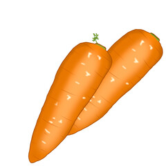 A popular edible vegetable (Carrot)