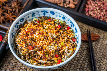 Yibin cuisine in Sichuan, China - Yibin fried noodles
