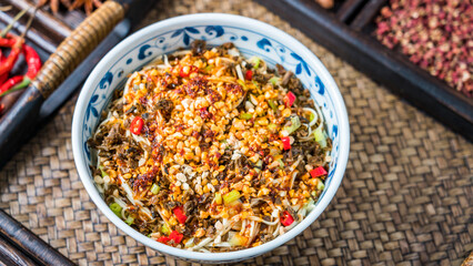 Yibin cuisine in Sichuan, China - Yibin fried noodles