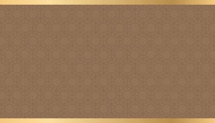 Fototapeta premium Golden pattern background. Golden background with a seamless pattern for your design. Modern pattern background
