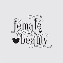 quote female beauty design lettering motivation