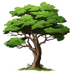 Vectorized drawn tree