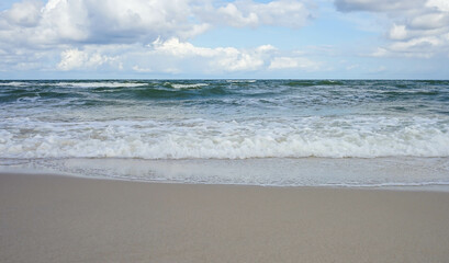 Fototapeta na wymiar Waves on the Baltic Sea
