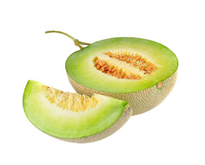 Fresh honeydew Melon on transparent png
