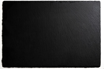 Empty rectangular black stone plate - Powered by Adobe