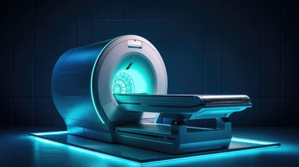 Foto op Plexiglas MRI machine in a clinical setting. Generative AI © Jane Kelly
