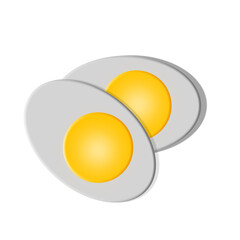 3d Style illustration of a set of eggs