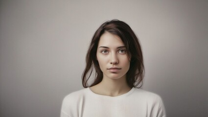 Fototapeta premium Portrait of a beautiful women on isolated background