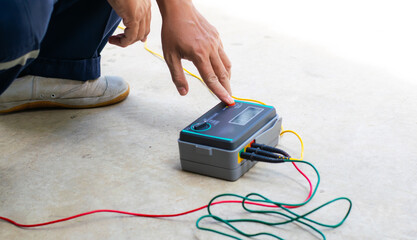 Ground Test box for inject into electrical equipment for testing resistance between electrical...