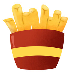 french flag with fries