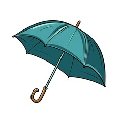 umbrella icon flat illustration style