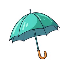 umbrella icon flat illustration style