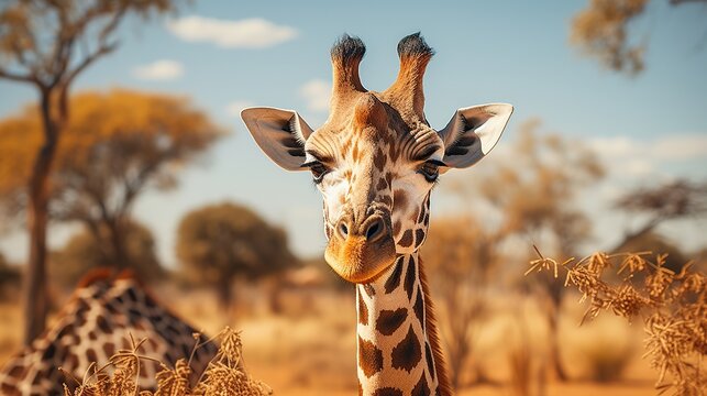 giraffe in jungle