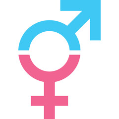 gender symbol of human, gender equality in society - obrazy, fototapety, plakaty