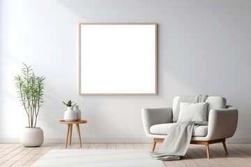 Minimalist Gallery Mockup, generative, ai