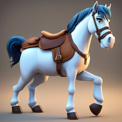 Obraz na płótnie Canvas a Horse character cinematic photography