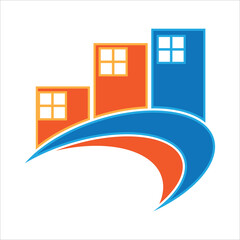 logo or symbol for apartment city and property