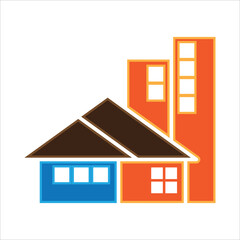 logo or symbol for apartment city and property
