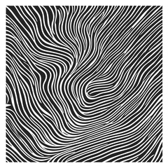 Abstract Black and Wave Lines Pattern. Vector. Monochrome