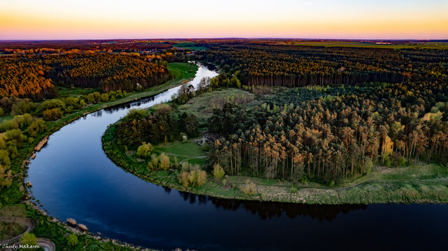 Rzeka warta Oborniki