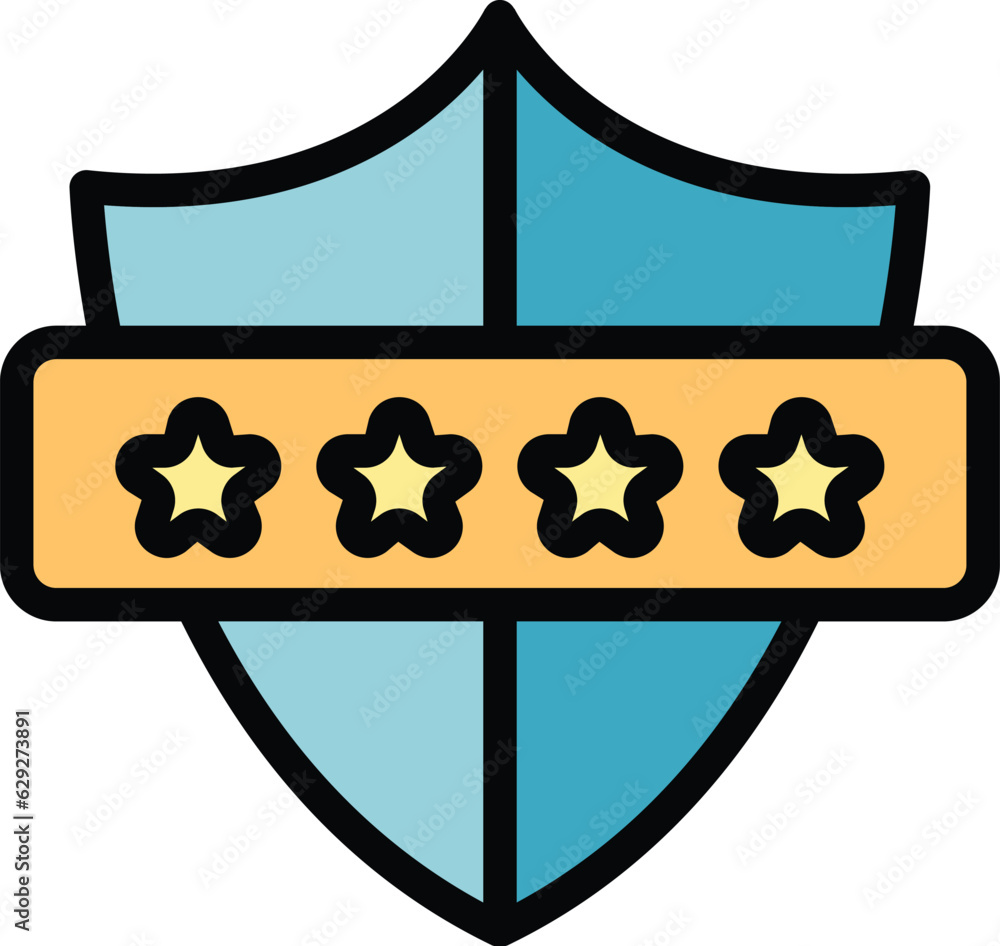 Poster screen verification icon outline vector. login code. mobile internet color flat