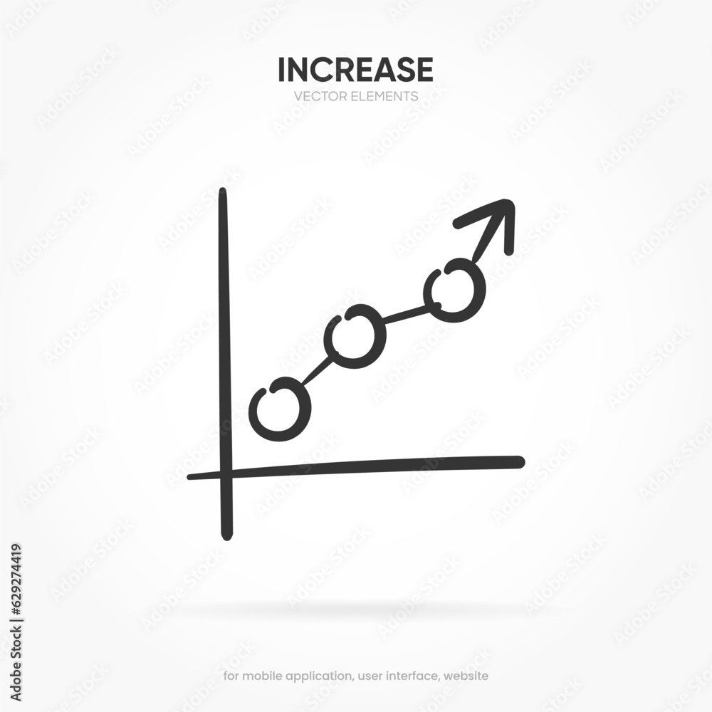 Poster financial analysis stats icon. growing graph. business chart. growths chart. progress bar. bar diagr