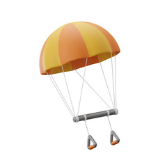 Parasailing Outdoor Adventure 3D Illustrations