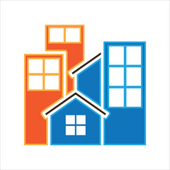 logo or symbol for apartment city and property