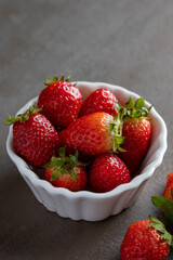 strawberries in a bowl