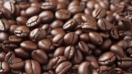 Glossy coffee beans.
Generative AI