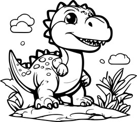 Fototapeta premium Dinosaur Cartoon