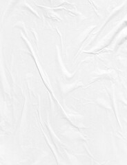 White creased paper background with copy space for wallpapers