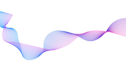 Dynamic flowing wave lines design element. Abstract wavy lines gradient vector illustration. Abstract colorful gradient blend wave lines and technology background.	