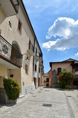 Fototapeta na wymiar The village of Ruviano in Campania, Italy.