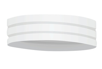White sport head band. vector illustration
