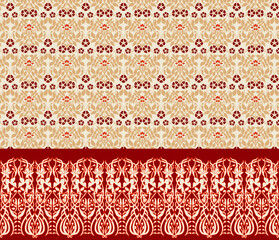 Textile digital design carpet motif luxury pattern decor border ikat ethnic hand made artwork suitable frame gift card wallpaper women cloth front back and duppata print in fabric use textile industry