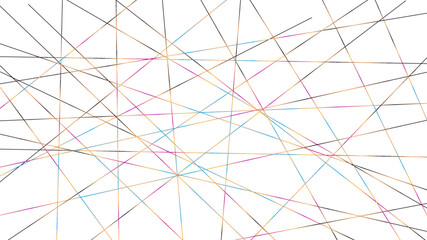 Colorful gradient chaotic line art abstract concept background vector design illustration, Random chaotic lines of modern design. Abstract direct gradient line chaotic pattern. vector illustration