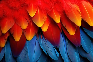 Obraz premium Blue, red and gold macaw