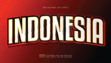 independence day indonesia 3d editable text effect