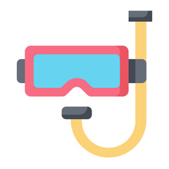 Diving Mask Flat Icon