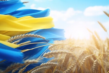 Independence Day of Ukraine concept. AI generated