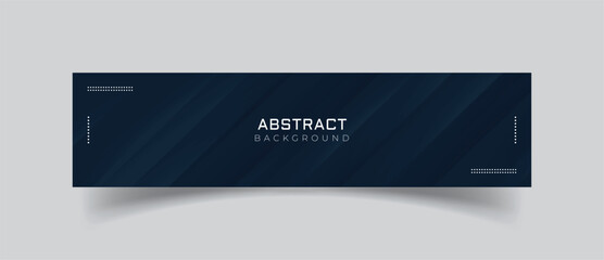 Linkedin banner with blue abstract background