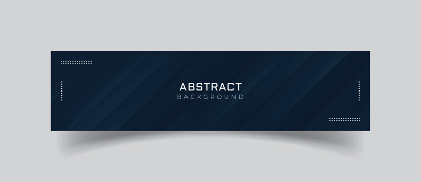 Linkedin banner with blue abstract background