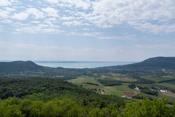 Fototapeta na wymiar View of lake Balaton in Hungary