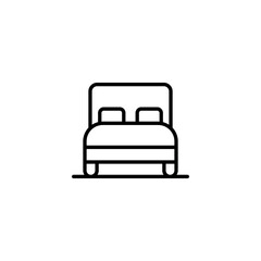 Obraz na płótnie Canvas Bed Room icon design with white background stock illustration