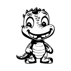 dinosaur sketch drawing for child