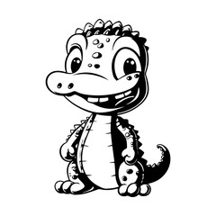 dinosaur sketch drawing for child