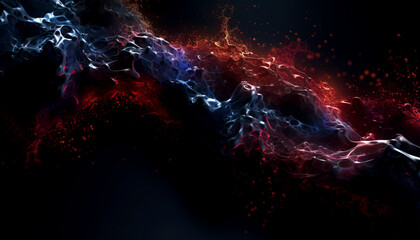 Immerse yourself in a world of vivid colors and creative expression as creamy paint bursts into an explosion of artistry created with Generative AI technology