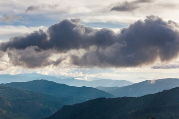 Obraz na płótnie Canvas Green hills in Colombia